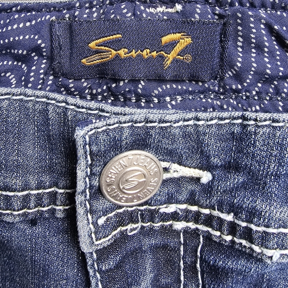 Seven7 Jeans Womens Sz 6 Low Rise Bootcut - Picture 7 of 14